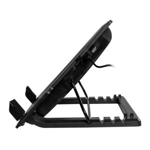 Suporte para notebooks de até 15,7”, com ventoinha e LED