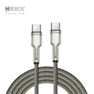 Cabo USB Turbo Metal, Hrebos, 1 metro, Tipo C